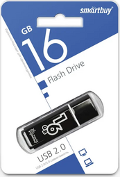 SMARTBUY 16GB Glossy (SB16GBGS-K) Black накопитель