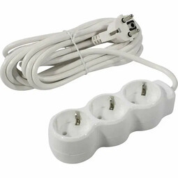 SMARTBUY SBE-16-3-05m-Z 3 гн 16А 3500Вт 5,0 м белый удлинитель с заземлением