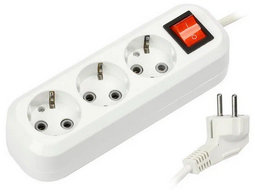 SMARTBUY SBE-16-3-02-ZS 3 розетки 2 м (16А/3.5кВт) удлинитель с заземлением