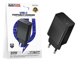 BOROFONE BAS75A Type-C  Black 30W сетевое ЗУ
