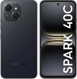TECNO Spark 40C KM4k 8Gb+8Gb/256Gb Ink Black смартфон