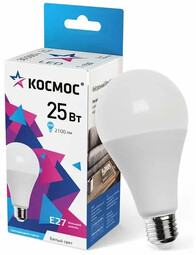 КОСМОС 25W A60 E27 6500K светодиодная лампочка