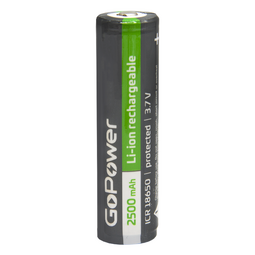 GOPOWER ICR18650 3,7V 2500mAh высокий контакт аккумулятор