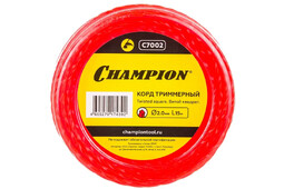 CHAMPION C7002 Витой квадрат 2.0мм* 15м  леска для триммера