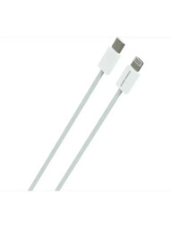 MORE CHOICE  K87ia 3.0A PD 27W  Lightning Type-C  1м  белый нейлон кабель