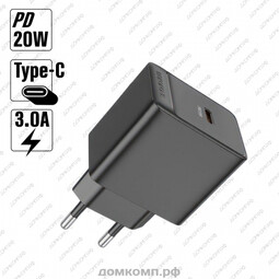BOROFONE BAS13A Type-C Black 20W сетевое ЗУ