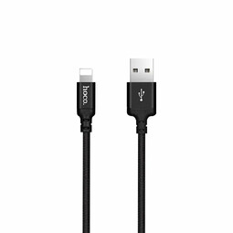 HOCO X14 USB for iP 2.0А 2м черный нейлон кабель
