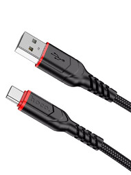 HOCO X59 USB-Type-C 3А 2м черный нейлон кабель
