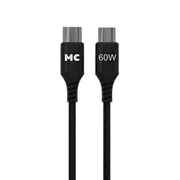 MORE CHOICE K87aa 3.0A PD60W Type-C 2м черный нейлон кабель
